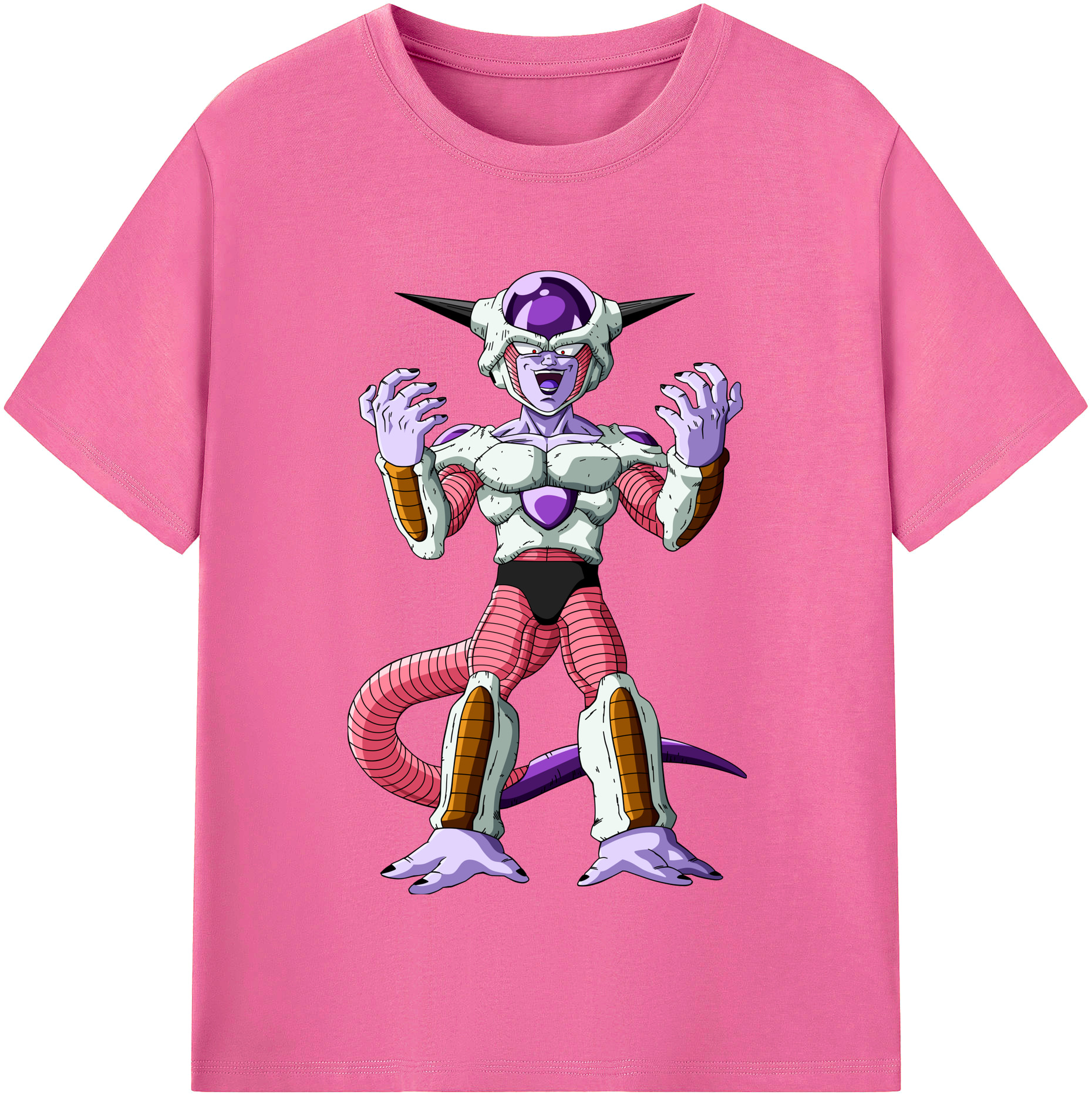 （画像用） ドラゴンボール フリーザ DRAGON BALL Frieza レディースカジュアルプリントTシャツ（綿100％）